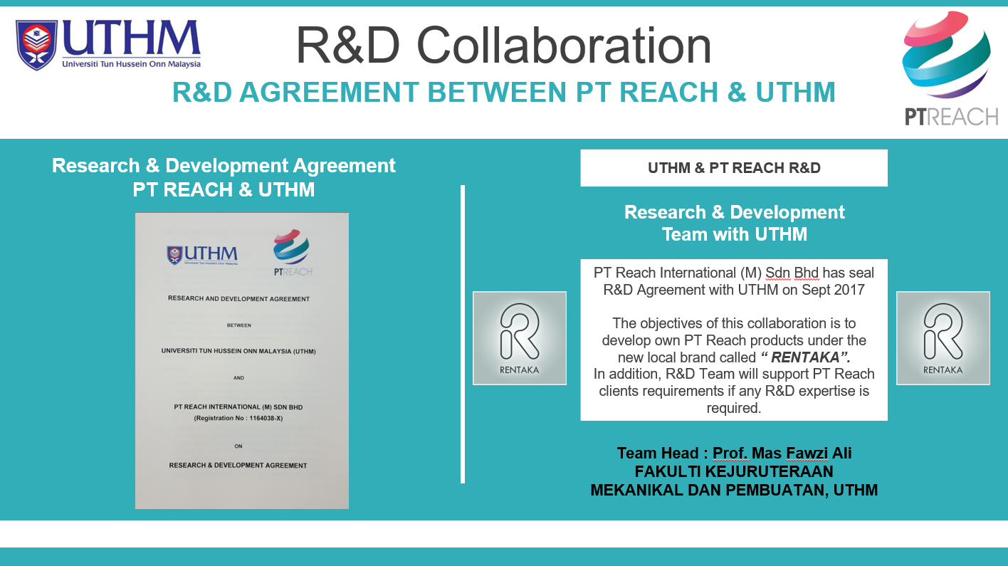 Research & Developments | PT Reach International (M) Sdn Bhd